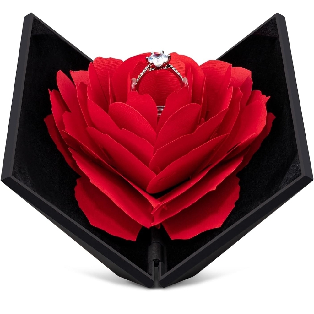 3D Rose Ring Box